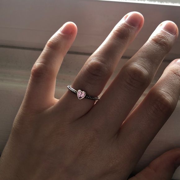 Pink Hearts Of Pandora Ring Hotsell, 57 